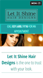 Mobile Screenshot of letitshinehair.com